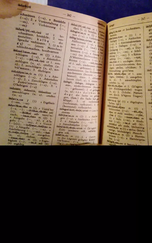 Lietuviškai vokiškas žodynas - K. Fulst, A.  Scholz, J.  Talmantas, J.  Paškevičius, knyga 2