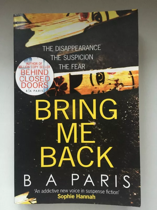 Bring Me Back - B. A. Paris, knyga