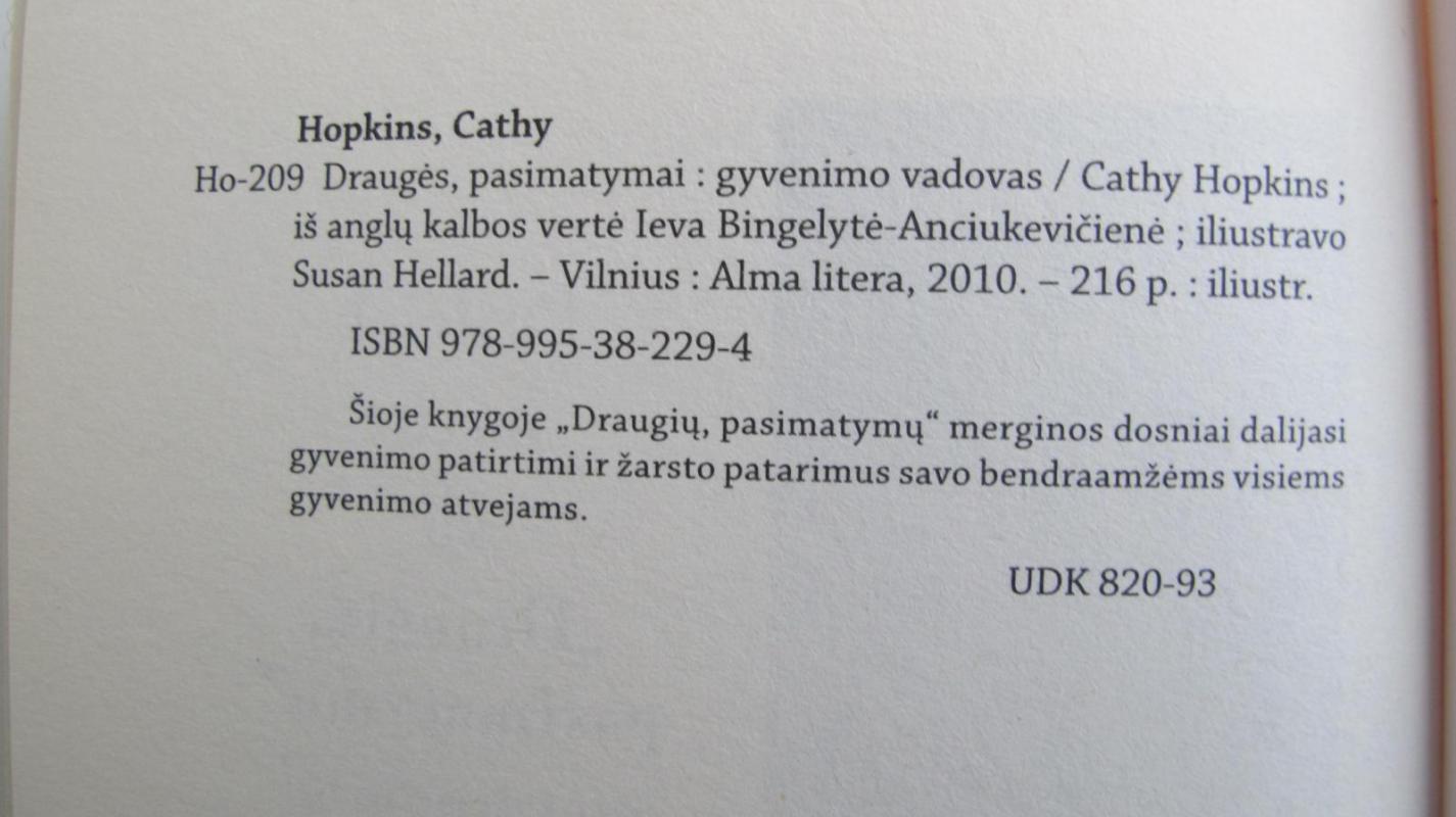 Draugės, pasimatymai. Vadovas po gyvenimą - Cathy Hopkins, knyga 5