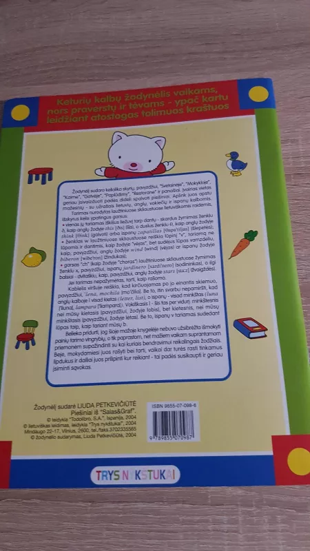 Keturių kalbų žodynėlis vaikams - Autorių Kolektyvas, knyga