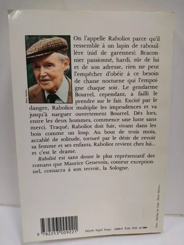 Raboliot - Maurice Genevoix, knyga