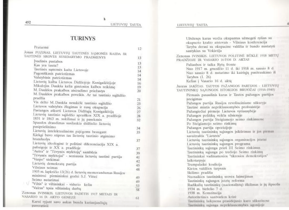 Lietuvių tauta (I, II, IV, V tomai) - Autorių Kolektyvas, knyga 4