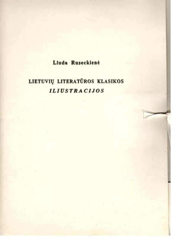 Lietuvių literatūros klasikos iliustracijos - Liuda Ruseckienė, knyga 2