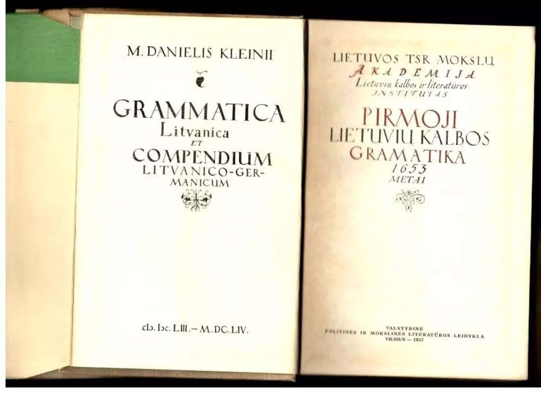Pirmoji lietuvių kalbos gramatika 1653 metai - Autorių Kolektyvas, knyga 2
