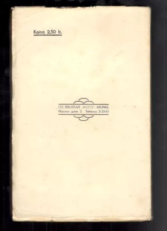 Didžiųjų rašytojų siluetai1936 m - Motiejus Miškinis, knyga 2