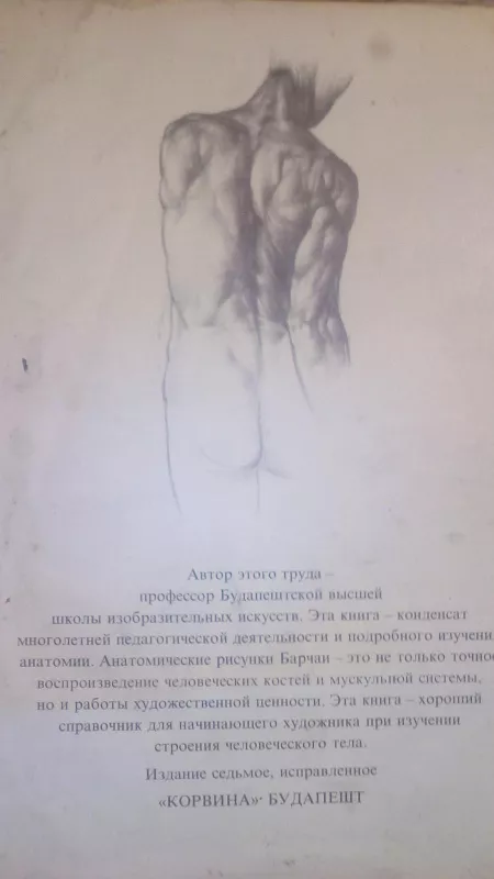 Анатомия для художников - Енё Барчай, knyga