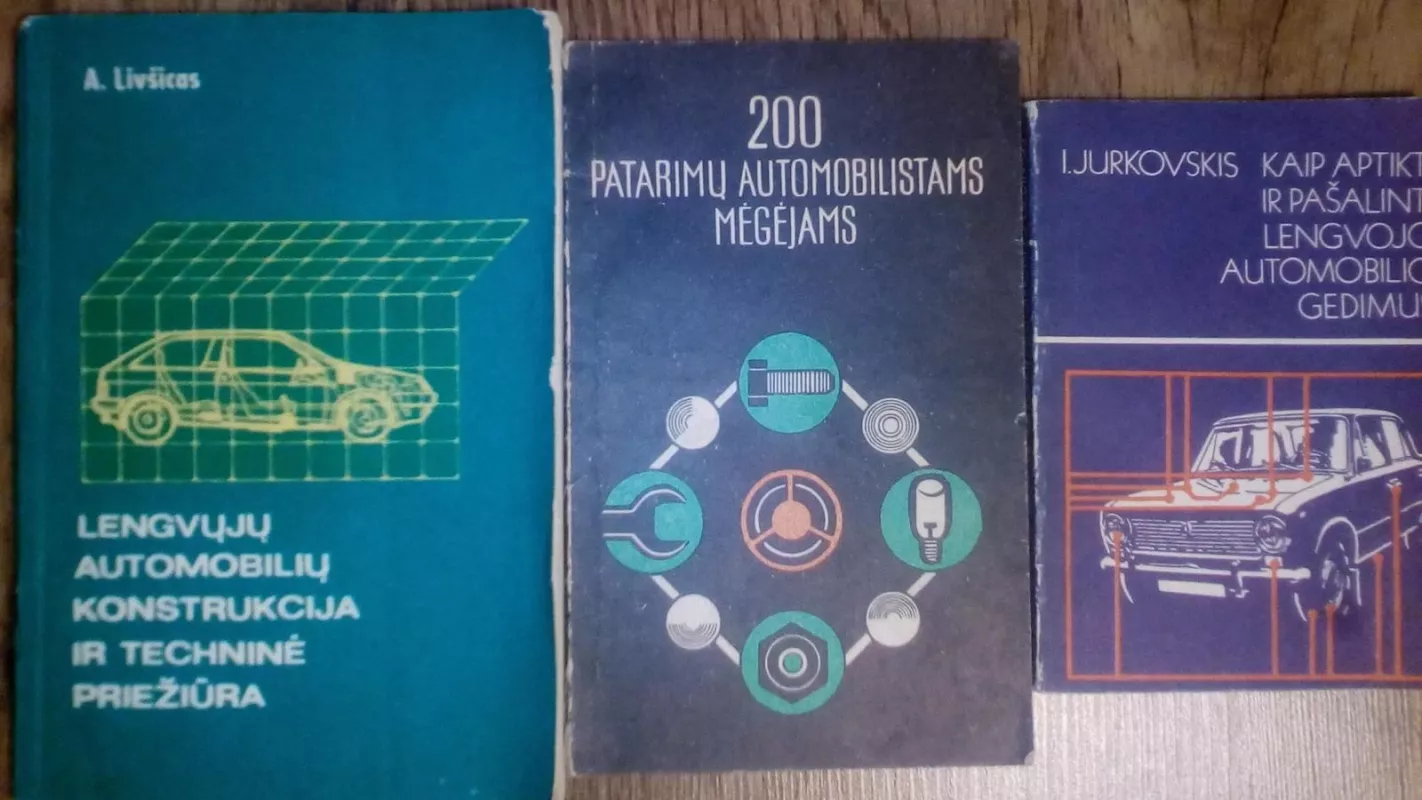 Lengvųjų automobilių konstrukcija ir techninė priežiūra - A. Livšicas, knyga