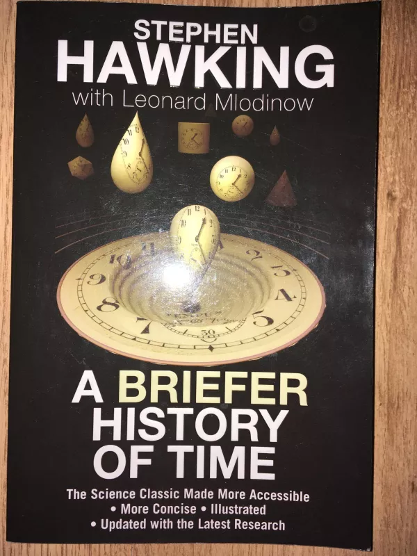 A BRIEFER HISTORY OF TIME - Stephen Hawking, knyga