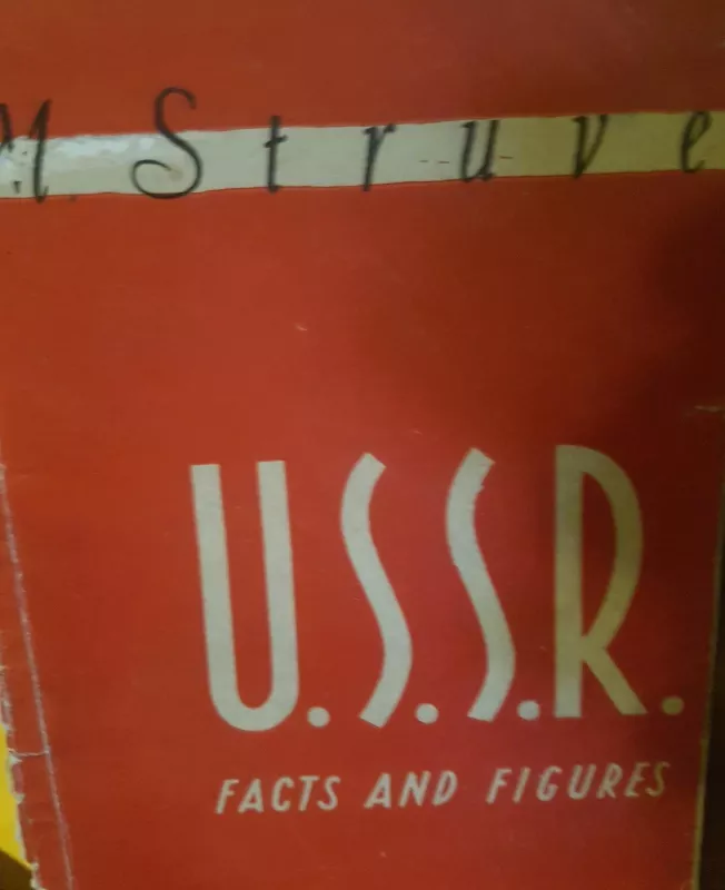 U.S.S.R facts and figures - M. Struve, knyga