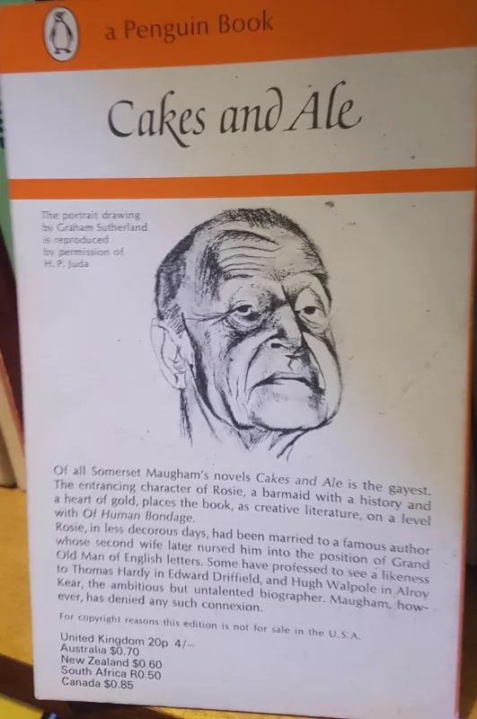 Cakes and ale - W. Somerset Maugham, knyga