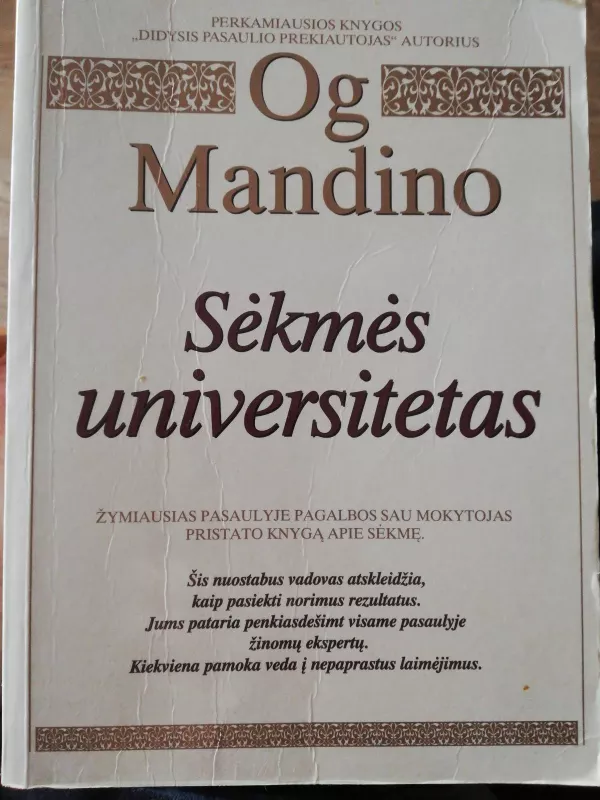 Sėkmės universitetas - Og Mandino, knyga
