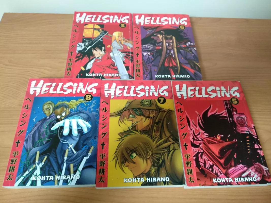 Hellsing (3, 5, 6, 7 ir 8 dalys) - Kohta Hirano, knyga
