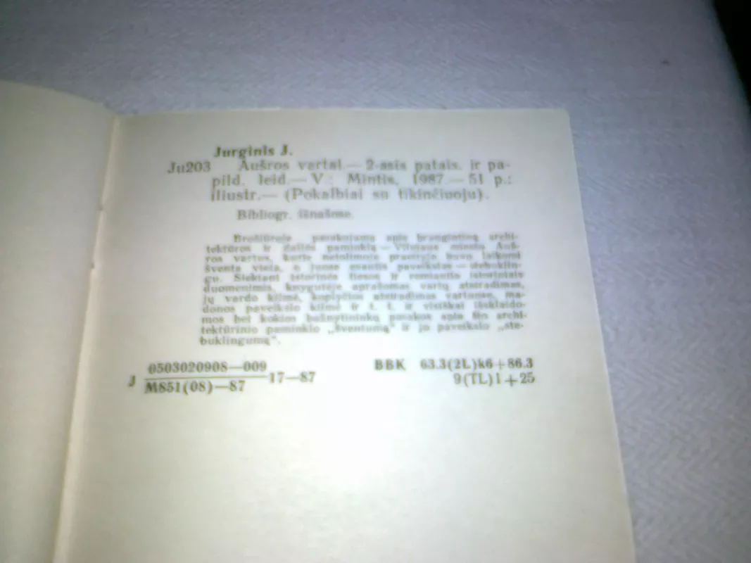 Aušros vartai - J. Jurginis, knyga 2