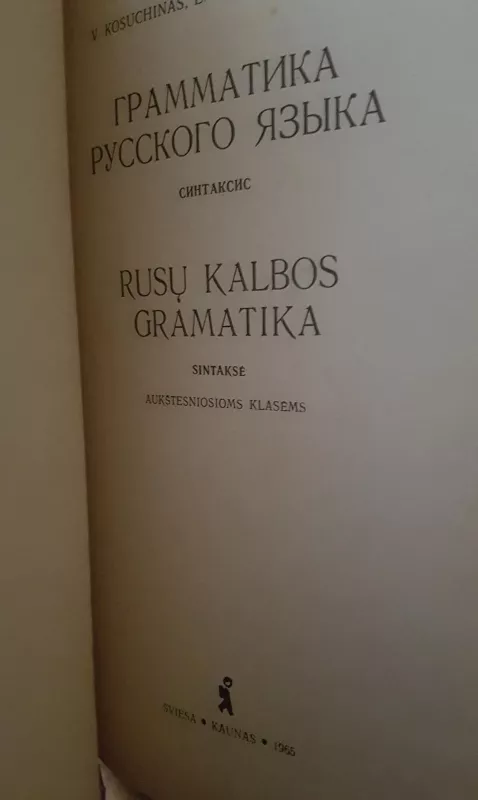 Граматика русского языка II - V. Kosuchinas G. Chmieliauskienė, knyga