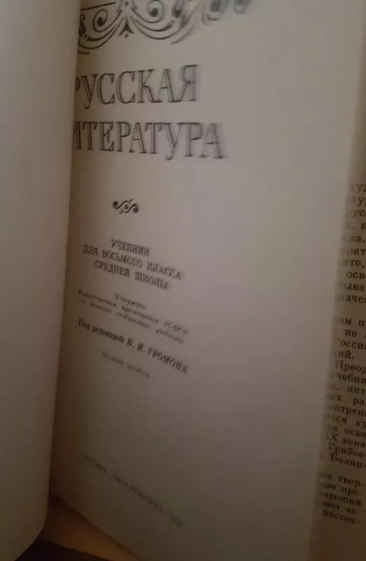 Русская литература 8 - Autorių Kolektyvas, knyga