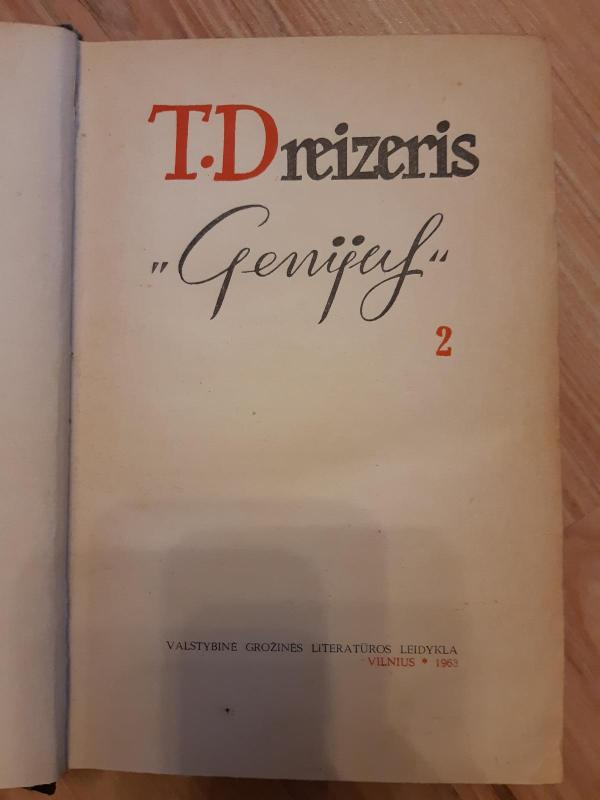Genijus (2 dalis) - T. Dreizeris, knyga 2