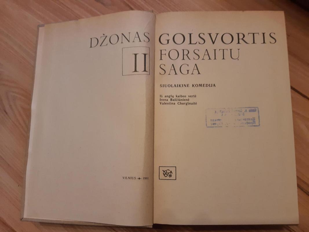 Forsaitų saga 2 - Džonas Golsvortis, knyga 2