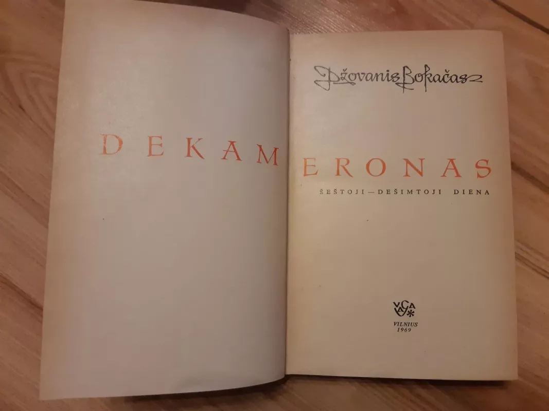 Dekameronas (6-10 diena) - Džovanis Bokačas, knyga 2