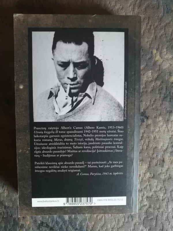 Užrašų knygelės II. 1942-1951 - Albert Camus, knyga