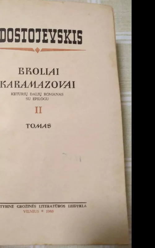 Broliai Karamazovai. II tomas - Fiodoras Dostojevskis, knyga