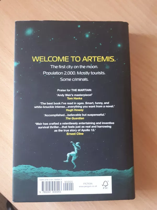 Artemis - Andy Weir, knyga 3