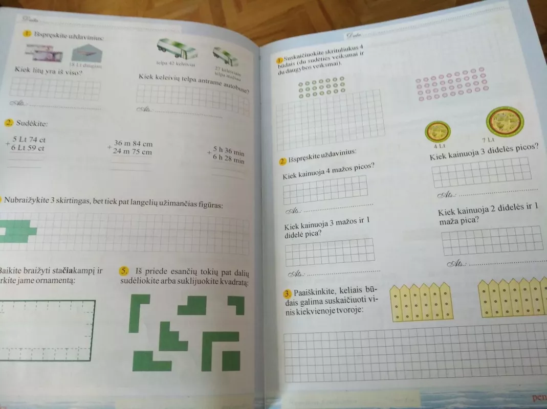 Matematikos Pasaulyje 3 klasės 1 pratybų sąsiuvinis - Danutė Kiseliova, Arkadijus Kiseliovas, knyga