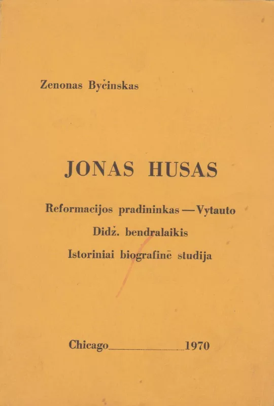 Jonas Husas - Zenonas Byčinskis, knyga