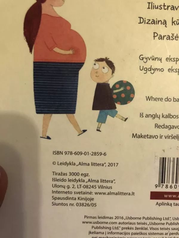 Iš kur atsiranda vaikai? - litera alma, knyga