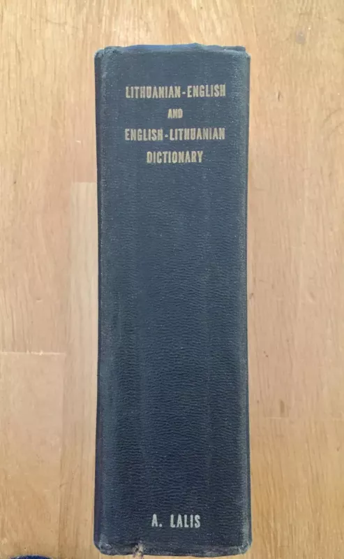 Lietuviškos ir angliškos kalbų žodynas (1915 m.) - Antanas Lalis, knyga