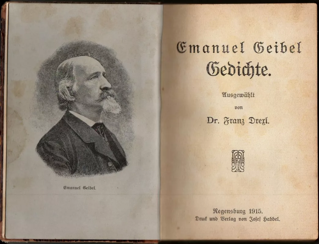 Emanuel Geibel Gedichte - Franz Drexl, knyga 5