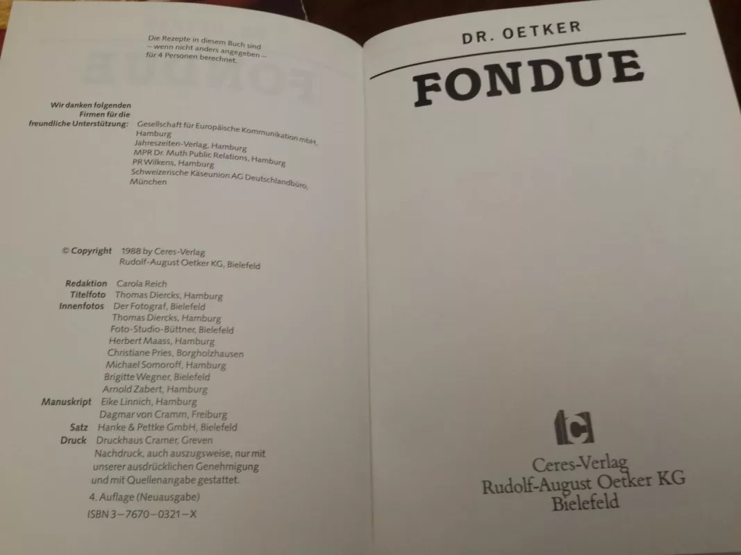 Fondue - Autorių Kolektyvas, knyga 3
