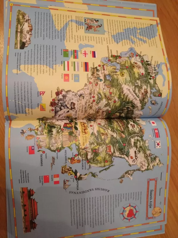"Pasaulio atlasas vaikams. Žemynai. Valstybės. Įžymybės" - Autorių Kolektyvas, knyga