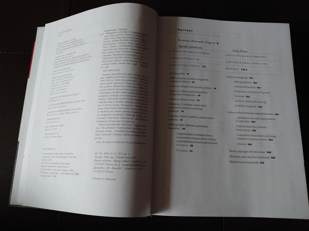 Okupacija ir aneksija - A. Jakubčionis, ir kiti , knyga 5
