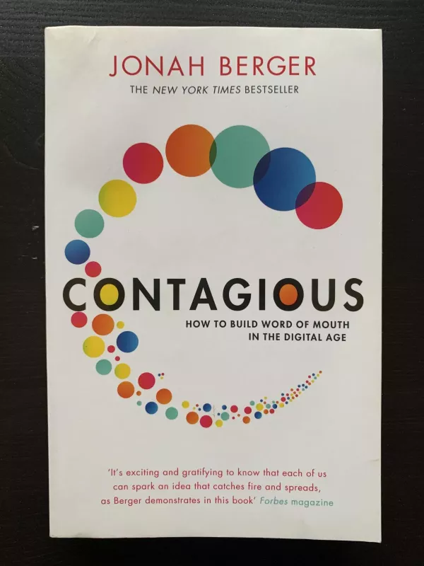 Contagious: How to Build Word of Mouth in the Digital Age - Jonah Berger, knyga 3