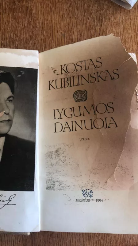 Lygumos dainuoja - Kostas Kubilinskas, knyga