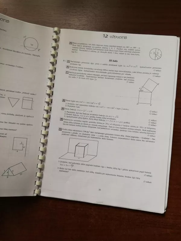 Matematikos valstybiniam brandos egzaminui užduočių pavyzdžiai 2012 m. - Daiva Riukienė, knyga 3