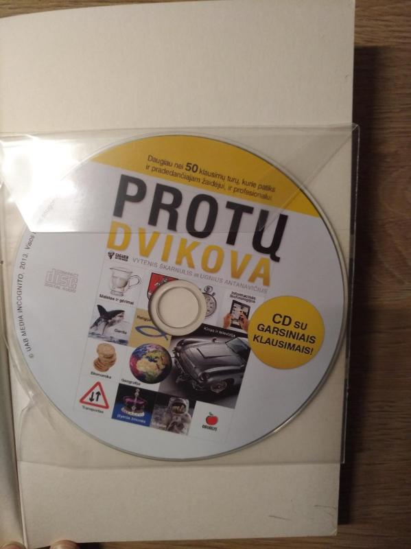 Protų dvikova   CD su garsiniais klausimais - Vytenis Škarnulis, knyga 2