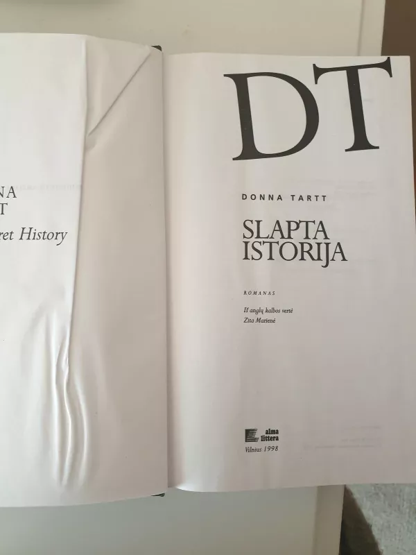 Slapta istorija - Donna Tartt, knyga
