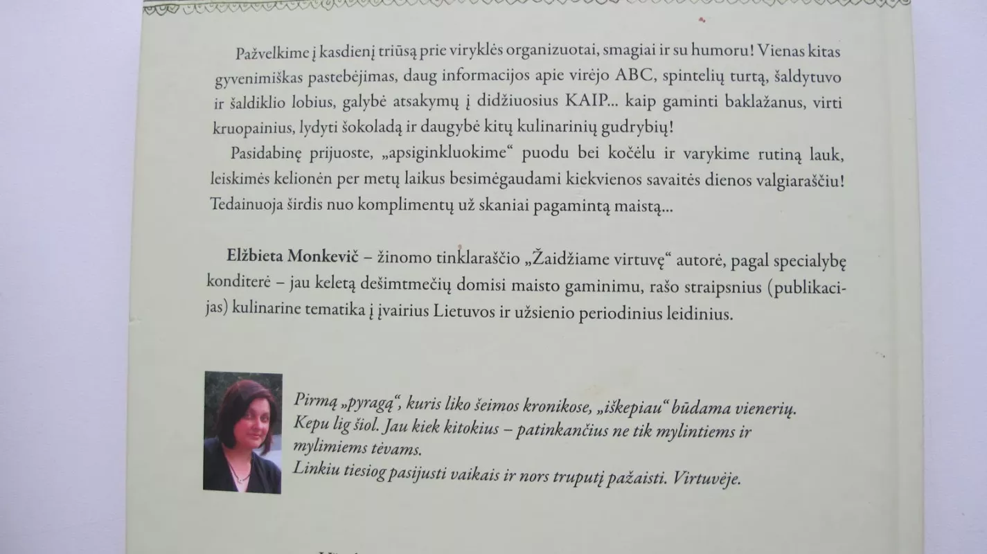 Žaidžiame virtuvę - Elžbieta Monkevič, knyga 3