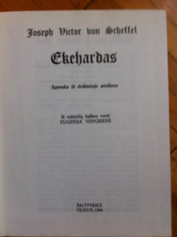 Ekehardas - J. V. Scheffel, knyga 3