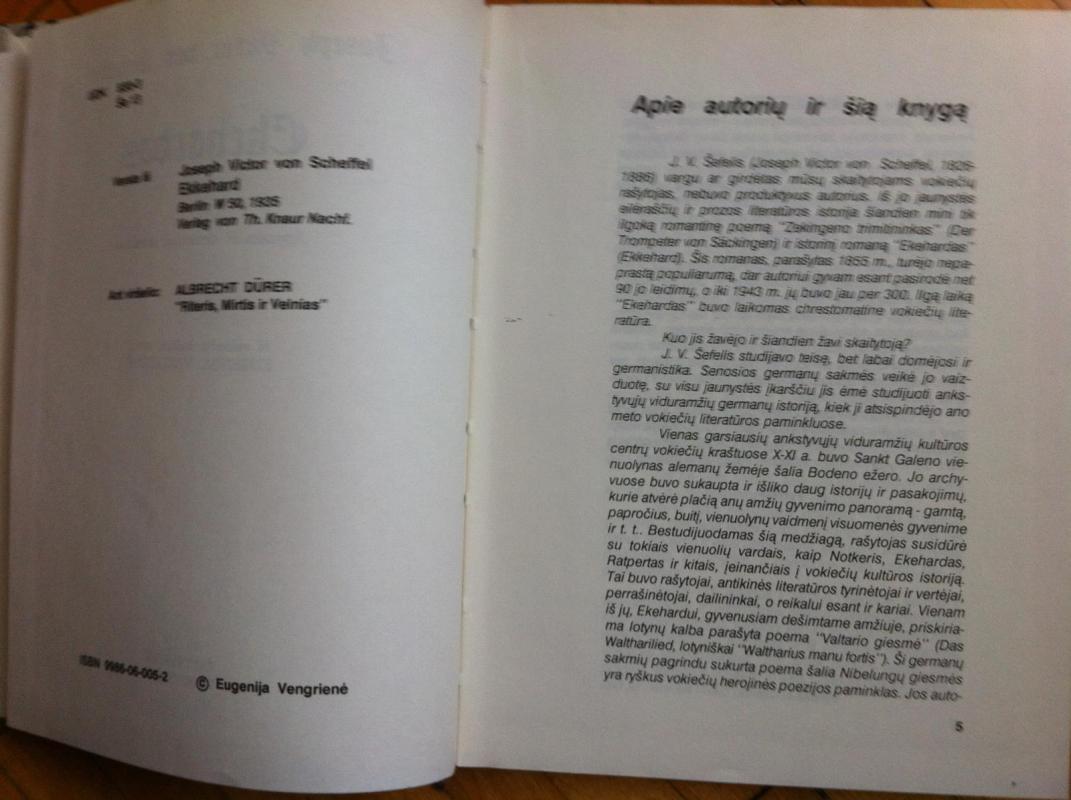 Ekehardas - J. V. Scheffel, knyga 5