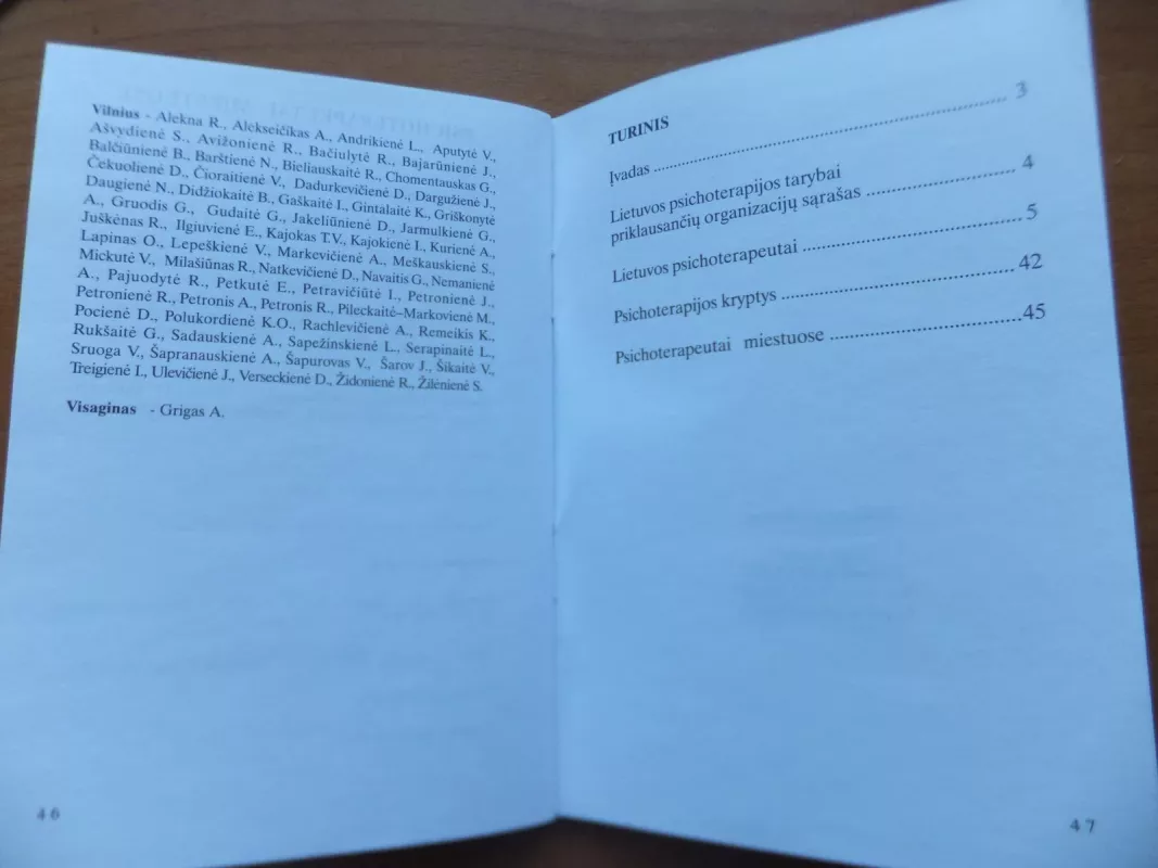 Lietuvos psichoterapeutų sąvadas 2004-2005 - Autorių Kolektyvas, knyga 3