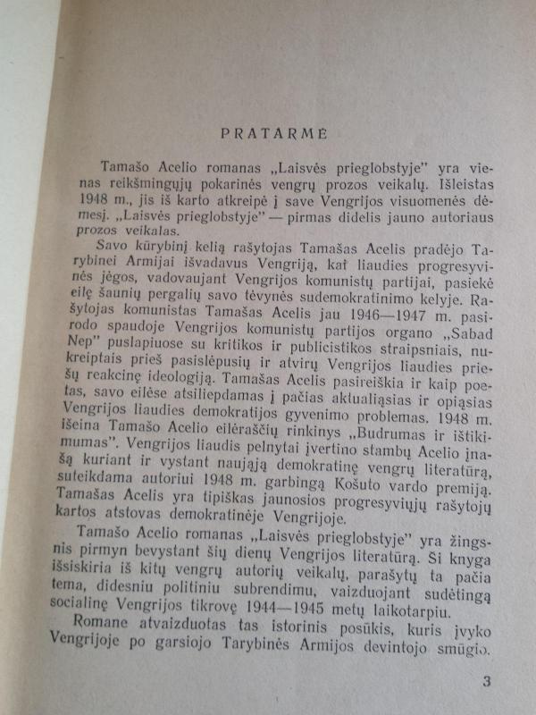 Laisvės prieglobstyje - Tamašas Acelis, knyga 3