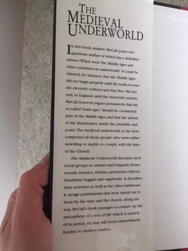 The Medieval Underworld - Andrew McCall, knyga