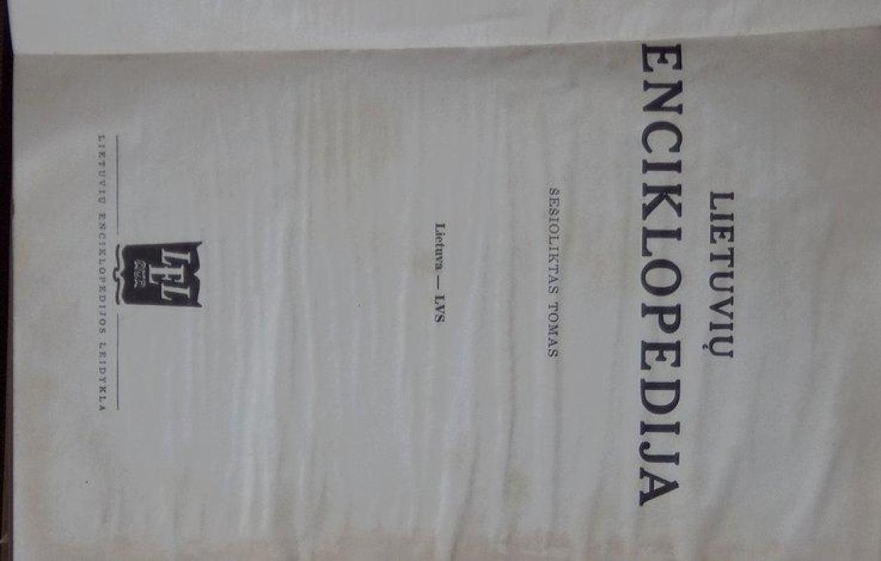 Lietuvių enciklopedija XVI tomas. (Bostono enciklopedija) - Autorių Kolektyvas, knyga 3