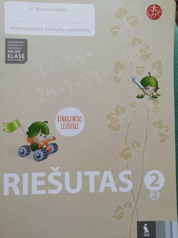 Riešutas II klasės antrasis matematikos pratybų sąsiuvinis - Salomėja Žeknienė, Jolanta  Žvirblienė, knyga