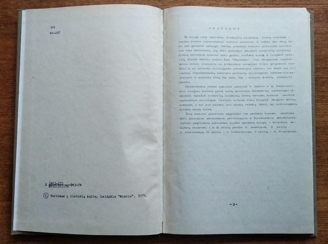 Konkrečių socialinių tyrimų metodikos paskaitos - G. Andrejeva, knyga 3