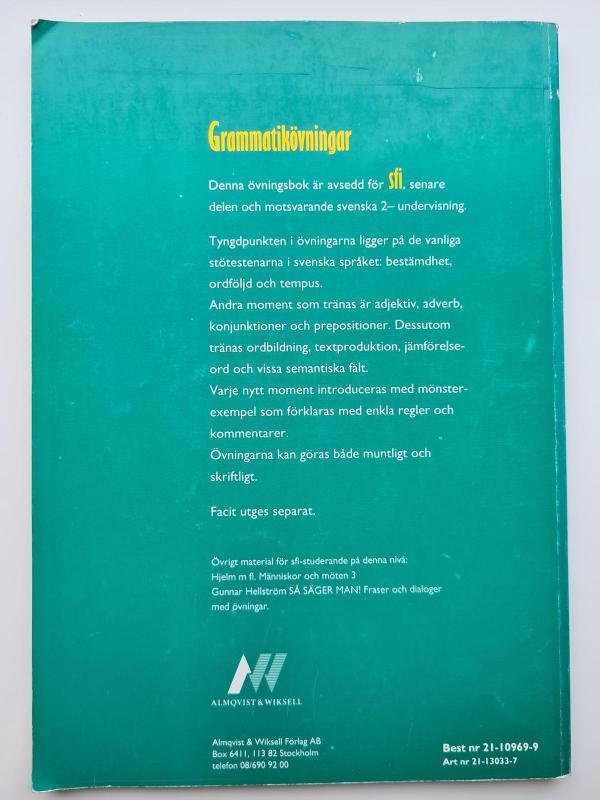 Grammatik ovningar med regler och kommentarer - Gunnar Helstrom, knyga 4