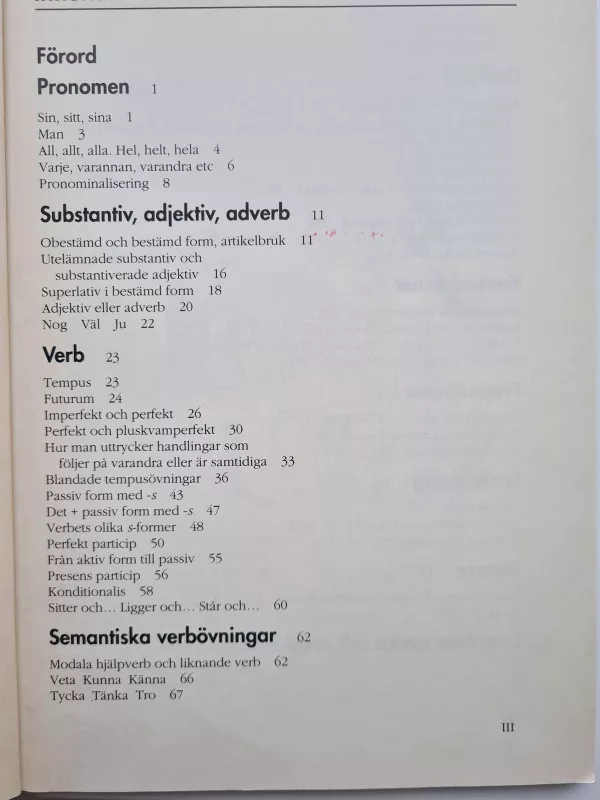 Grammatik ovningar med regler och kommentarer - Gunnar Helstrom, knyga 3