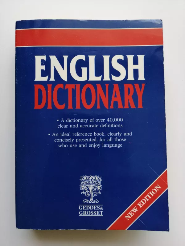 English Dictionary - Grosset Geddes, knyga
